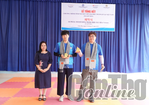 Tổng kết Chương trình Tình nguyện viên của Trường Đại học Myongji (Hàn Quốc) tại TP Cần Thơ