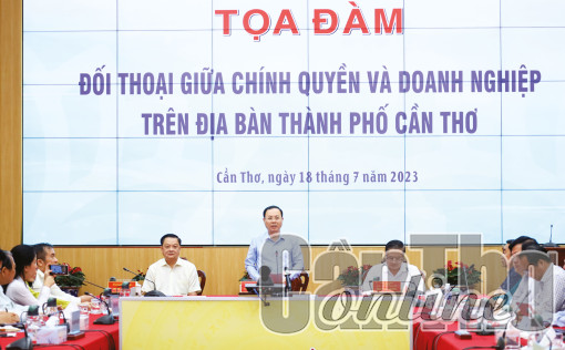 Lãnh đạo TP Cần Thơ đối thoại với doanh nghiệp