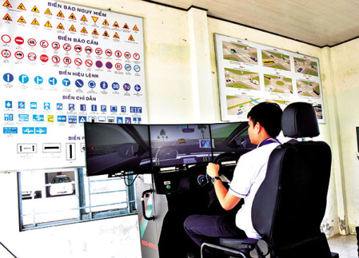 Hiệu quả khi có thêm phần học lái xe trên ca bin mô phỏng