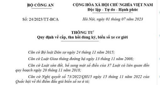 Từ ngày 15-8-2023, được đăng ký xe tại nơi tạm trú