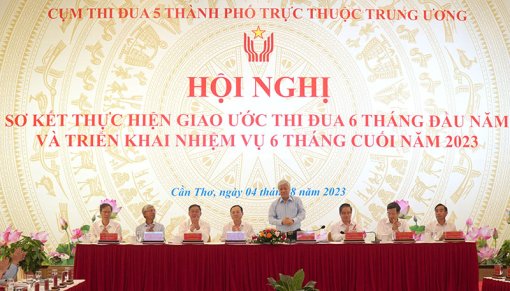 Đẩy mạnh thực hiện phong trào thi đua, phấn đấu hoàn thành cao nhất các chỉ tiêu đề ra năm 2023
