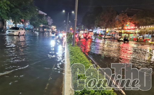 Triều cường bắt đầu xuất hiện trên địa bàn TP Cần Thơ