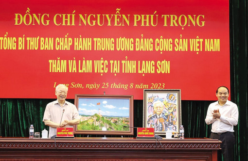 Tổng Bí thư Nguyễn Phú Trọng thăm và làm việc tại tỉnh Lạng Sơn