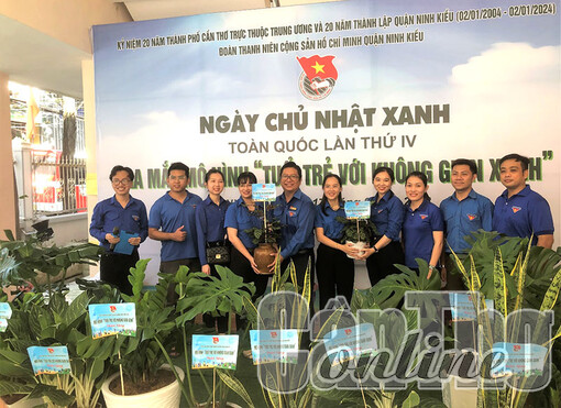 Quận đoàn Ninh Kiều phát động mô hình “Tuổi trẻ với không gian xanh”