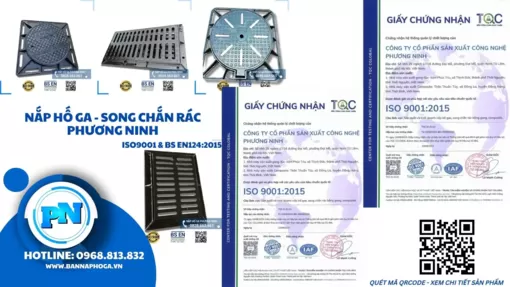 Nắp hố ga Phương Ninh khẳng định thương hiệu chất lượng sản phẩm