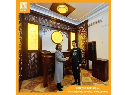 Làm cách nào để thiết kế phòng thờ sang trọng hơn? Bàn thờ đẹp Gia An sẽ giúp bạn