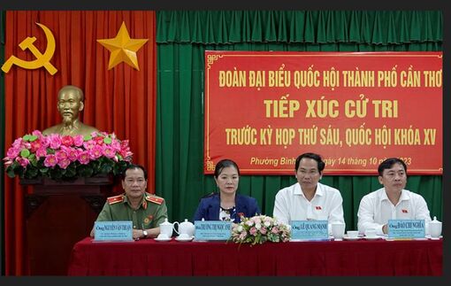 Cử tri thành phố kiến nghị giải quyết nhiều vấn đề bức xúc, xã hội quan tâm
