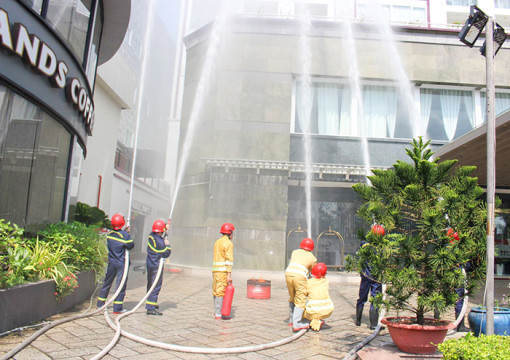 Thực tập phương án chữa cháy và cứu nạn, cứu hộ ở Khách sạn TTC Cần Thơ