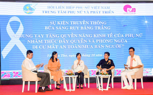 Tăng quyền năng kinh tế của phụ nữ, phòng ngừa di cư mất an toàn, mua bán người