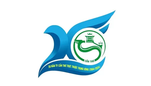 Cần Thơ công bố biểu trưng chào mừng 20 năm thành phố trực thuộc Trung ương