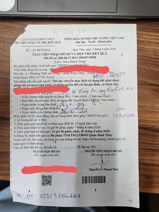 Làm rõ trách nhiệm việc chậm giải quyết thủ tục hành chính