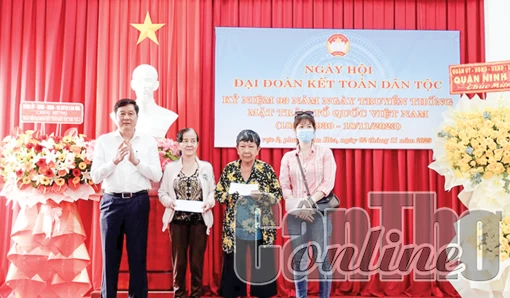 Lãnh đạo thành phố dự Ngày hội Đại đoàn kết toàn dân tộc