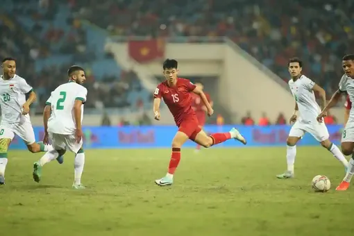 Tuyển Việt Nam thua Iraq 0-1 phút bù giờ cuối trận đấu