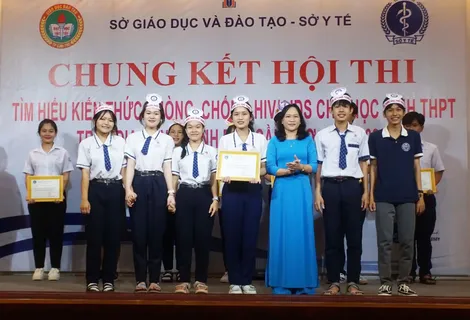 Trường THPT Thới Lai đạt giải Nhất Hội thi tìm hiểu kiến thức về phòng, chống HIV/AIDS