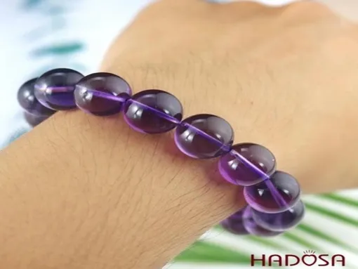 Vòng thạch anh tím tự nhiên thu hút tài lộc, thịnh vượng