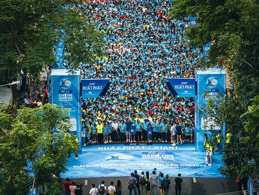 Hơn 9.000 vận động viên tham gia Giải Marathon Quốc tế Di sản Cần Thơ năm 2023