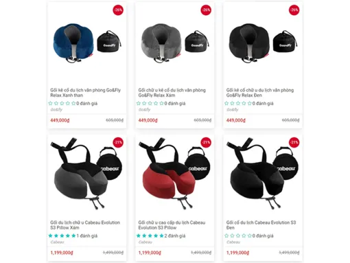 Top 5 địa chỉ mua gối kê cổ du lịch đi máy bay ở TPHCM uy tín tốt giá rẻ được nhiều người yêu thích