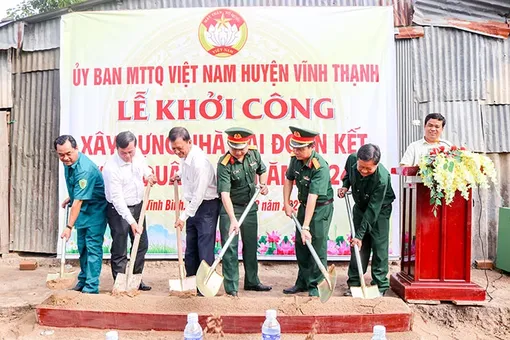Xuất quân thực hiện các công trình Tết Quân Dân năm 2024