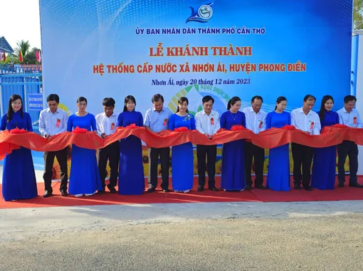 Khánh thành Hệ thống cấp nước xã Nhơn Ái, huyện Phong Điền