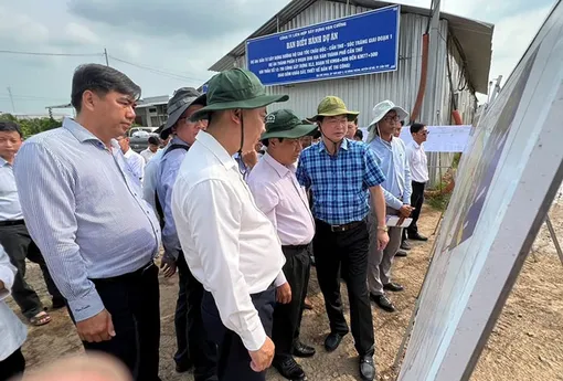 Đoàn đại biểu Quốc hội thành phố khảo sát thực địa dự án cao tốc Châu Đốc - Cần Thơ - Sóc Trăng
