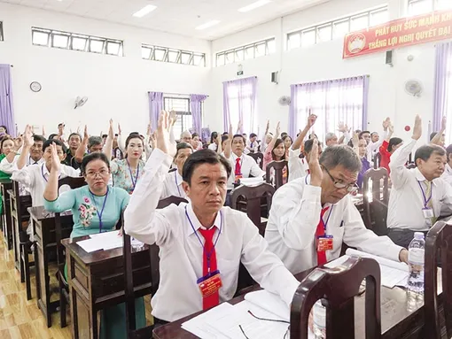 Phát huy, chia sẻ kinh nghiệm tổ chức đại hội điểm Mặt trận cấp xã