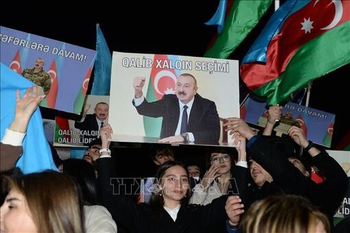 Ông Ilham Aliyev tái đắc cử Tổng thống Azerbaijan