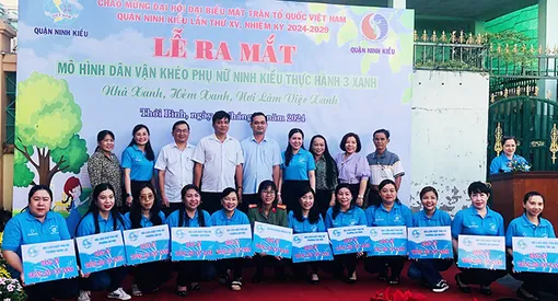 Phụ nữ Ninh Kiều ra mắt mô hình Dân vận khéo năm 2024