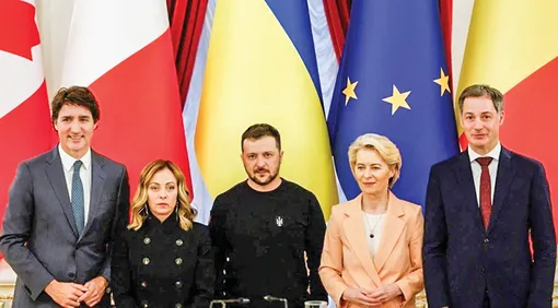 Ukraine ký thỏa thuận an ninh song phương với Ý và Canada