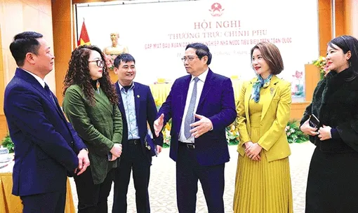 Thủ tướng Phạm Minh Chính gặp mặt đầu Xuân các doanh nghiệp nhà nước tiêu biểu