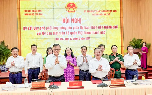 Ký kết Quy chế phối hợp công tác giữa UBND và Ủy ban MTTQVN thành phố