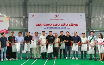 500 VĐV tham dự giải cầu lông cúp Nguyễn Vũ Store năm 2024