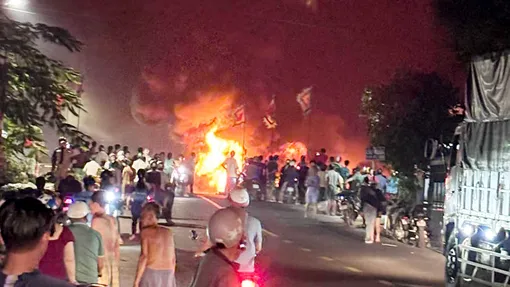 Kiên Giang: Bình gas mini phát nổ thiêu rụi nhà dân