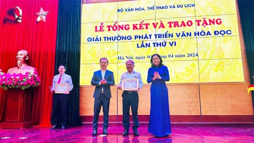 Thư viện TP Cần Thơ được trao Giải thưởng Phát triển văn hóa đọc