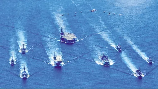 Mỹ, Nhật, Úc, Philippines tập trận hải quân ở Biển Ðông