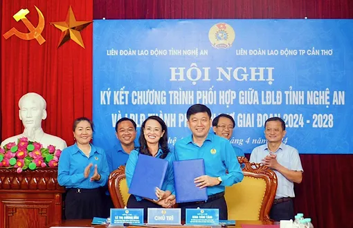 Tăng cường phối hợp, gắn kết hoạt động công đoàn giữa TP Cần Thơ và tỉnh Nghệ An
