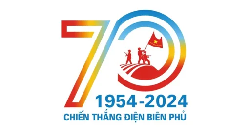 Logo sử dụng chính thức trong các hoạt động tuyên truyền Kỷ niệm 70 năm Chiến thắng Điện Biên Phủ