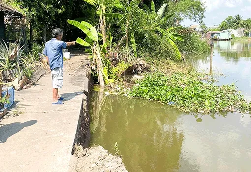 Nhiều vụ sụt lún, sạt lở bờ sông gây thiệt hại nghiêm trọng trong tháng 4-2024