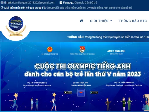 Triển khai cuộc thi Olympic tiếng Anh dành cho cán bộ trẻ