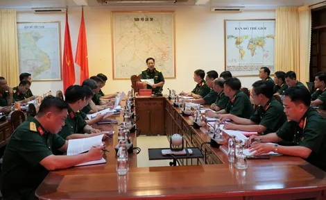 Quân khu 9 kiểm tra công tác Đảng, công tác chính trị tại 
Bộ Chỉ huy Quân sự TP Cần Thơ