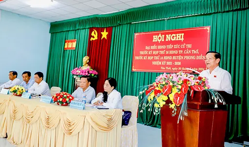 Cử tri huyện Phong Điền kiến nghị đầu tư, nâng cấp hạ tầng giao thông