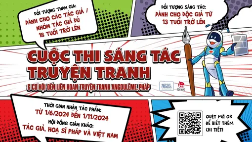 Thi sáng tác truyện tranh, cơ hội tham dự Liên hoan truyện tranh tại Pháp