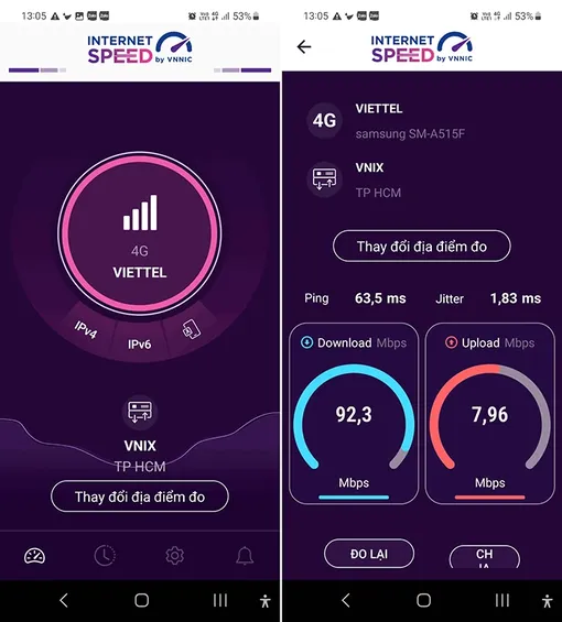 Đo tốc độ mạng di động với ứng dụng i-Speed