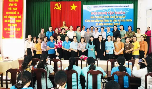 Hội LHPN TP Cần Thơ tổ chức tập huấn về ứng dụng công nghệ thông tin