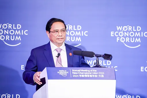 Thủ tướng Phạm Minh Chính đối thoại với các tập đoàn lớn của WEF