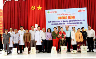 មន្ទីរ​ពេទ្យ​មហា​វិទ្យា​ល័យ​ណាម​កឹង​ធើ ពិនិត្យ​ជំ​ងឺ​ ផ្តល់​ថ្នាំ​ដោយ​ឥត​គិត​ថ្លៃ​និង​ជូន​អំ​ណោយ​ដល់​ប្រ​ជា​ជន​នៅ​ស្រុក​ធើយ​ឡាយ​