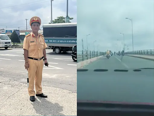 Cảnh sát giao thông Công an TP Cần Thơ mở đường hỗ trợ đưa sản phụ vỡ ối đến bệnh viện an toàn