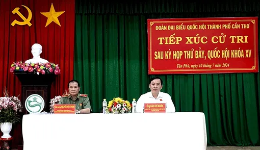 Ðại biểu Quốc hội TP Cần Thơ tiếp xúc cử tri sau kỳ họp thứ bảy