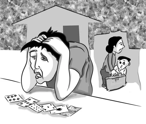 Khi chồng mê “đỏ đen”