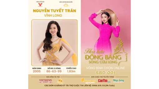 Cô gái đến từ Vĩnh Long với chiều cao 1m83 ghi danh Hoa hậu Đồng bằng Sông Cửu Long 2024