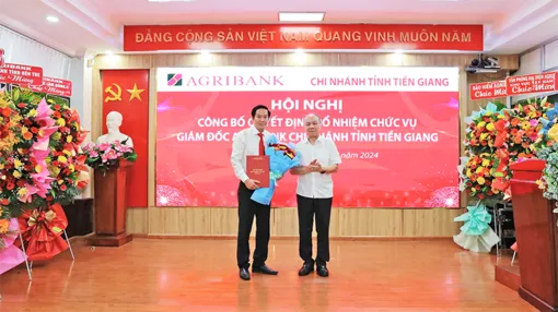Ông Trương Văn Đoàn làm Giám đốc Agribank Chi nhánh tỉnh Tiền Giang